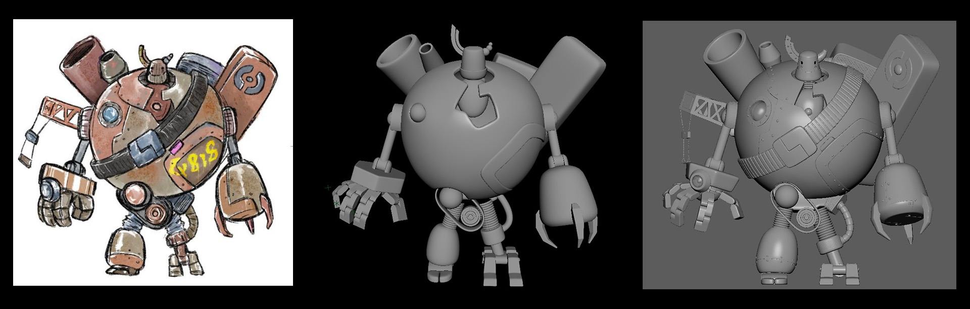Emma 818機器人 | Blender三渲二 | 3D動畫