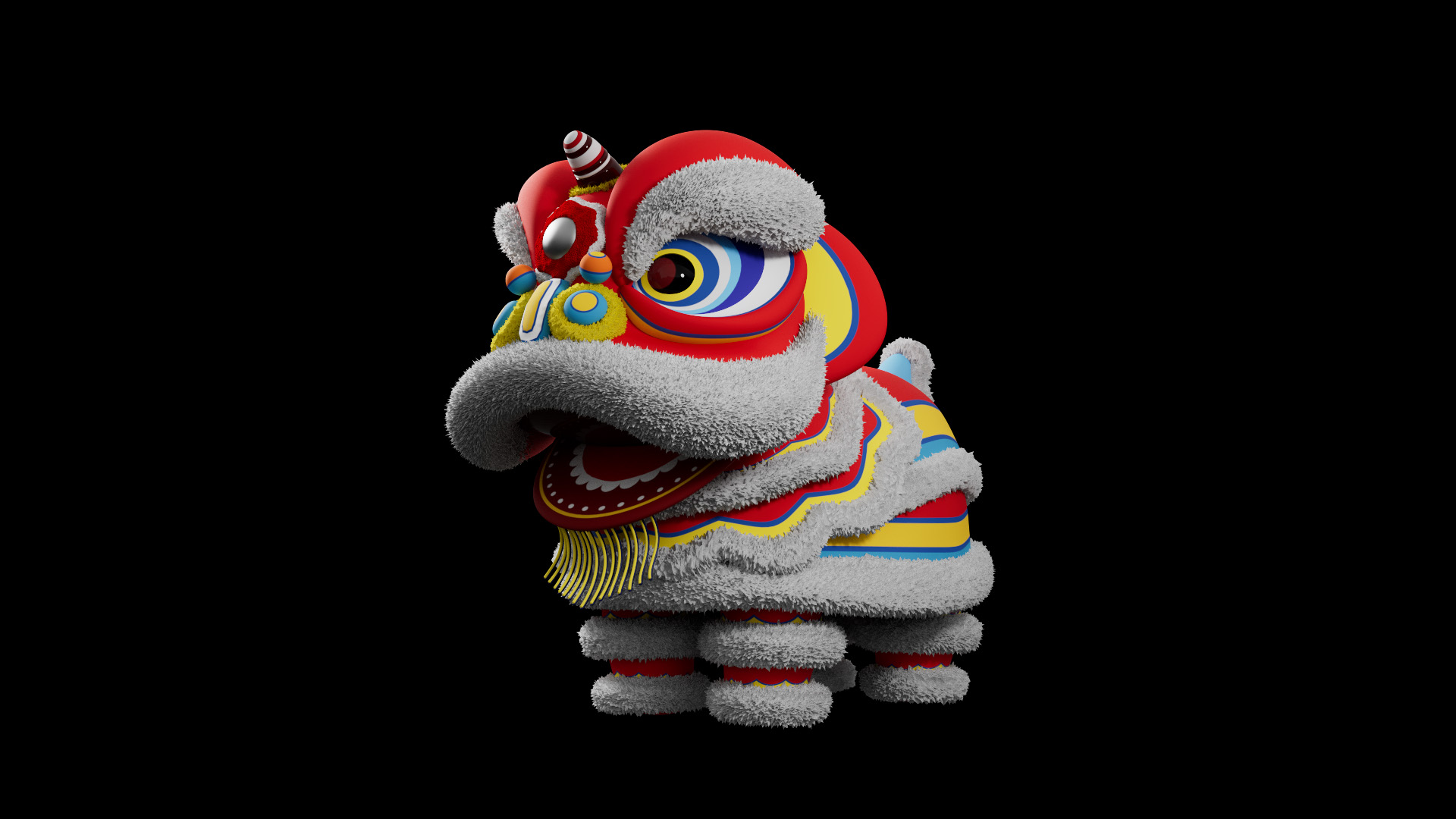 獅子仔3D角色。