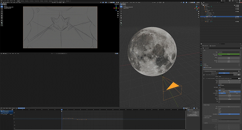 在Blender中製作3D月亮。