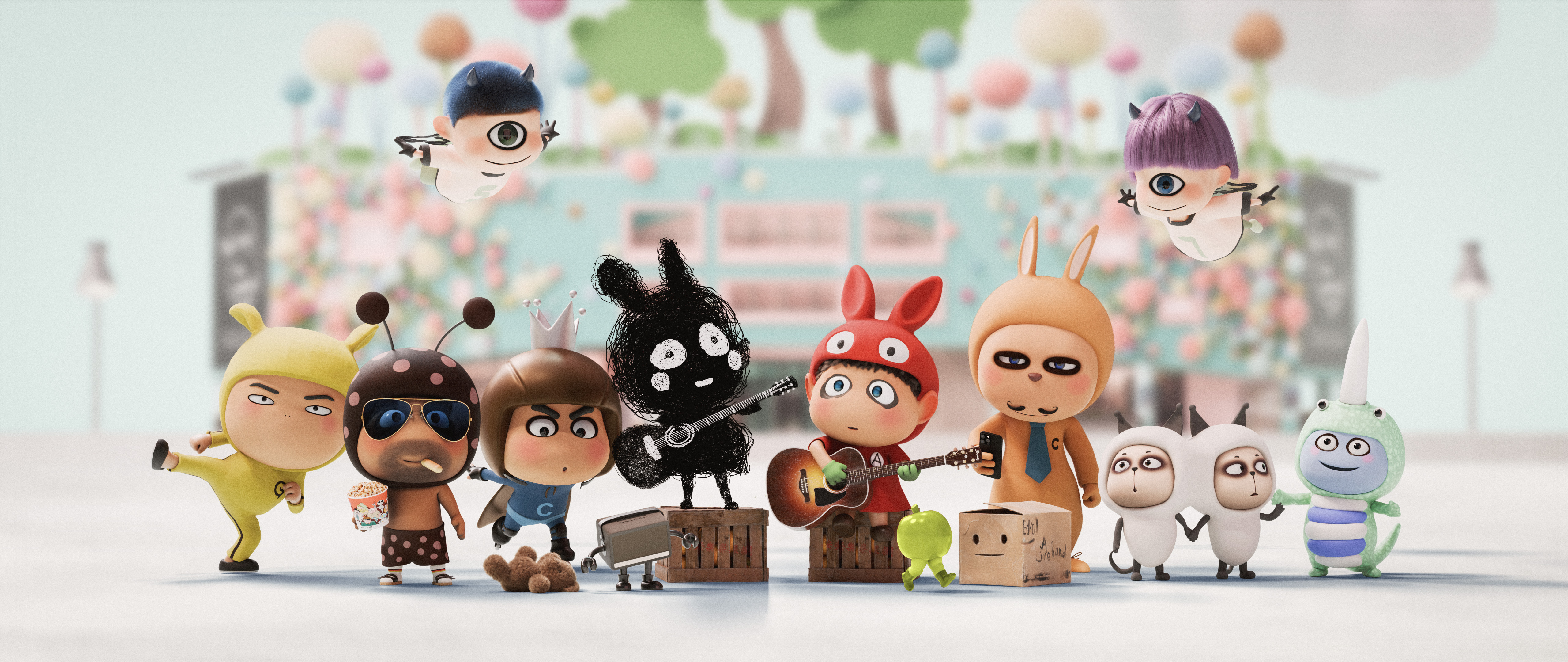 重新設計後的A仔聯盟，以新的形象再次登場。
Brand New A Boy friends.