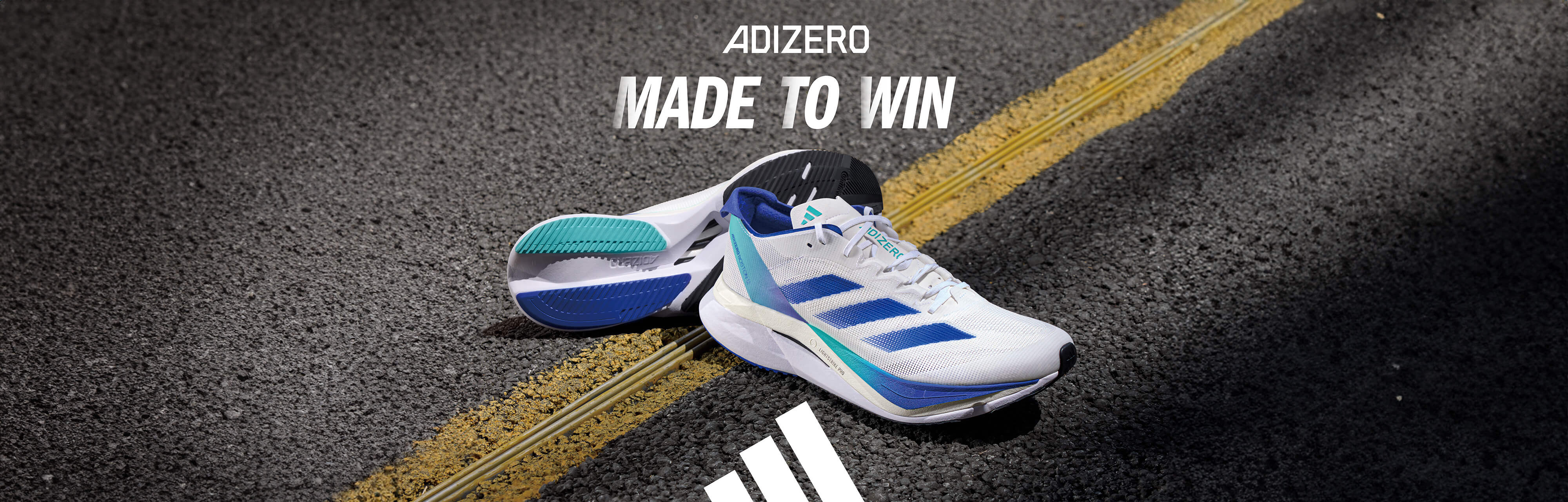 「Made to Win」Adizeroランニングシューズ広告 | Adidas
