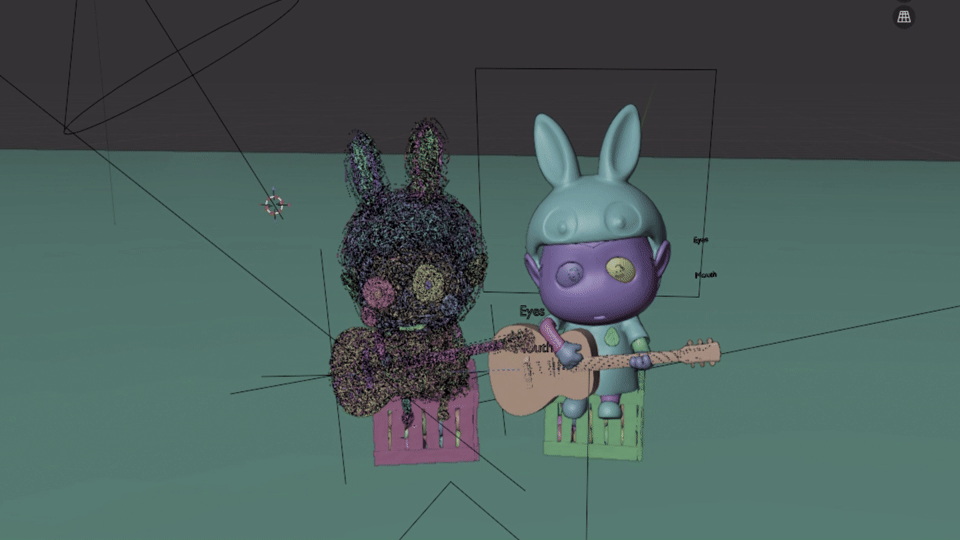 Shadow和A仔正在使用吉他
Shadow and Aboy are using a guitar