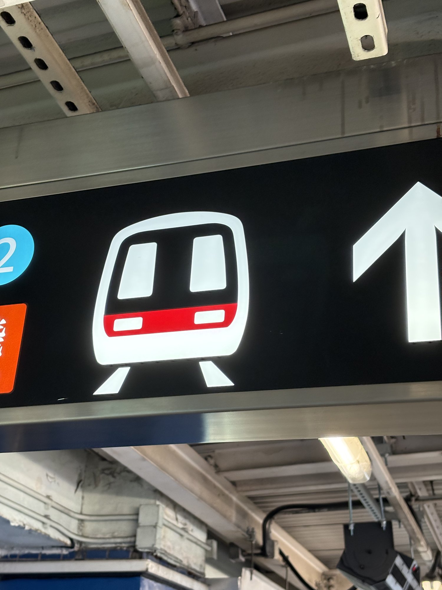 實地拍攝:列車指示牌