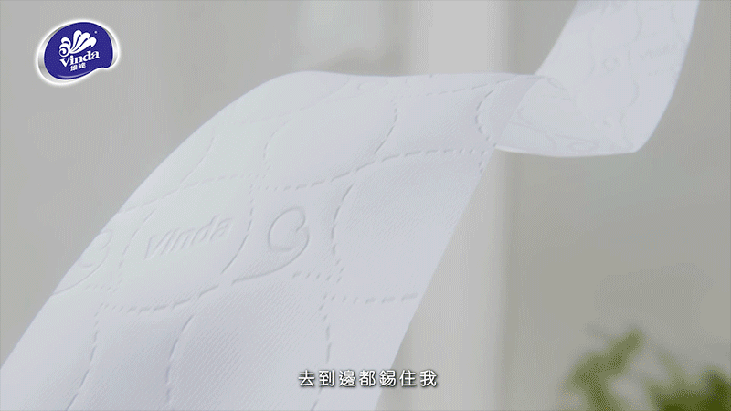 獨特纖維交織技術，令紙巾呈現「Puffy」感覺。