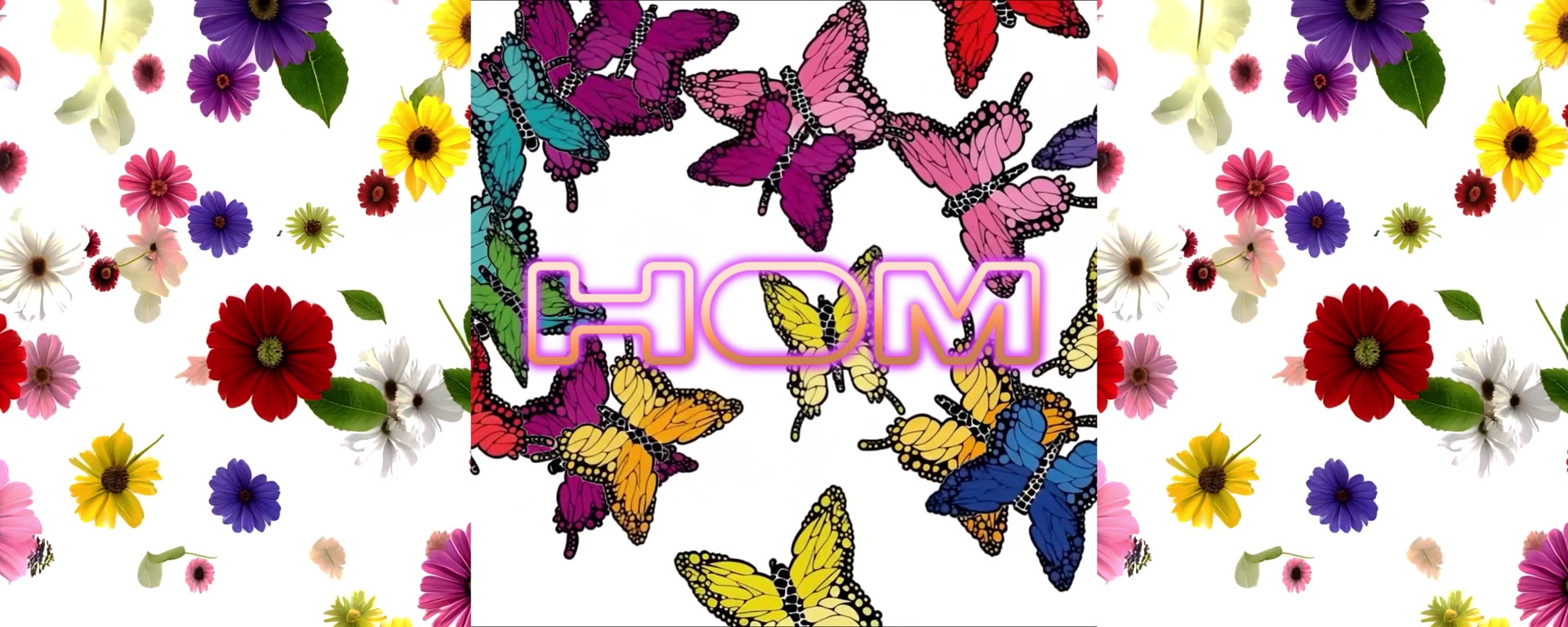 花卉系列:花朵與蝴蝶